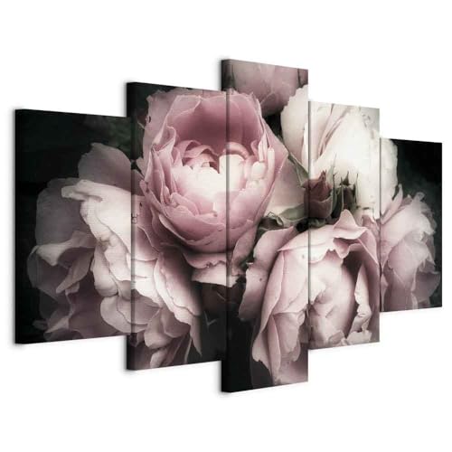 Acoustic Panels Canvas Wall Art Print Flowers Roses Rose 40x20 in
