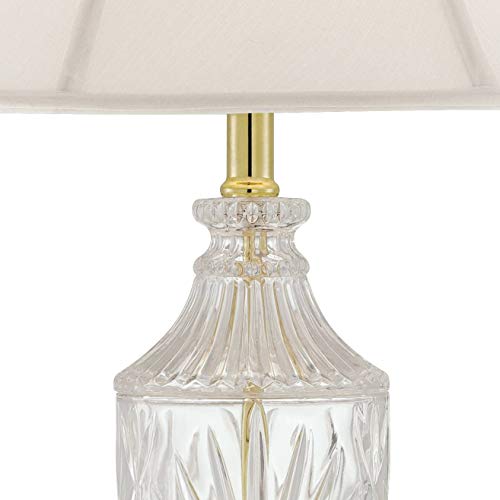 Jeannie 26 1/2" Tall Table Lamp Gold Brass Traditional Cut Clear Glass Urn - view 3