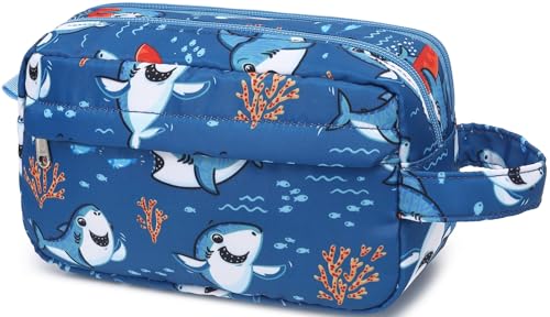 Travel Toiletry Bag for Kids Cute Swim Bag for Boys Girls Waterproof for Toiletries Accessories Bathroom Stuff