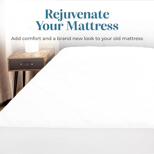 Fitted Mattress Pad - Queen Size (60" x80") Mattress Pad - Soft and Comfortable Fitted Mattress Protector - Mattress Cover Stretches 15 to 18 Inches Deep - Easy to Wash - view 5