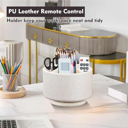 360°Rotatable TV Remote Control Holder with 4 Compartments Desk Accessories - view 5