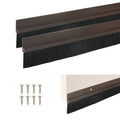 2Pack Door Sweep - 39" Door Bottom Brush with 30mm Brush Brown