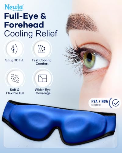 Cooling Gel Eye Mask for Puffy Eyes, Larger Full-Eye Contour Cold Compress - view 4