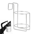 Stainless Steel Bed Cup Holder Water Bottle Organizer 3.6x5.2x6.1 inch Water Bottle Rack Universal Drink Holder Bedside Cup Holders Clip for Wood Bunk Bed Top Bunk Accessories Bedside Table