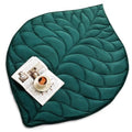 Weighted Lap Blanket for Adults, 7 lbs 41" x 53", Leaf Pattern, Green