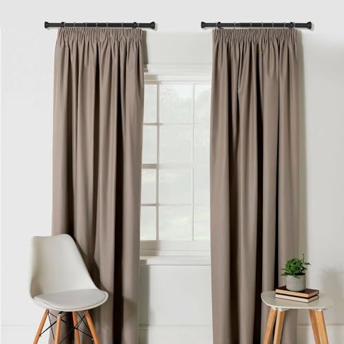 2 Pack Telescoping Curtain Rods, Side Curtain Rods 1Inch Diameter Drapery Rods 12-20Inch Length Adjustable Rod with Brackets Window Treatment-Frosted Black - view 2