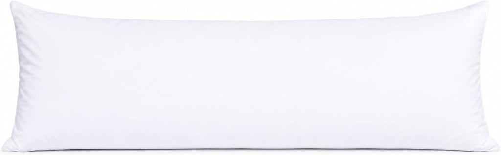 Body Pillow Insert 21"x54", Medium Support, Microfiber Fill | Ultra-soft microfiber fill provides medium support for side sleeping, pregnancy, back support, and everyday comfort.