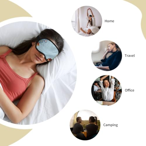 Sleep Mask Blackout, Soft Satin Fabric & Adjustable Strap - view 7