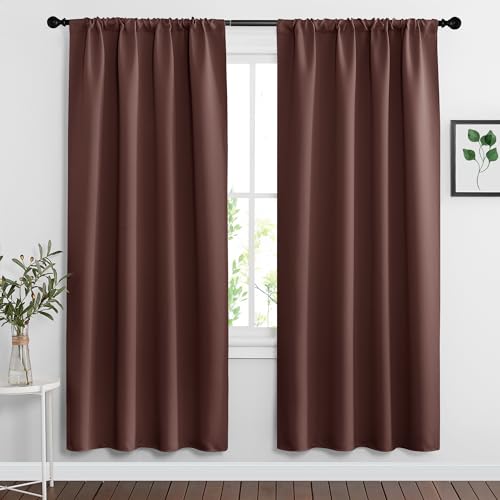Blackout Curtains for Bedroom Living Room Nursery 72 inches Long