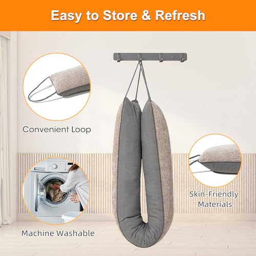 Weighted Door Draft Stopper, Beige, 38inch - view 6