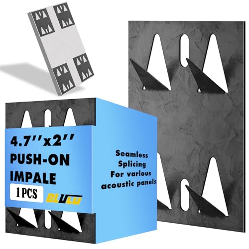 1 Pcs Mount Impaling Clips for Acoustic Panels, Black