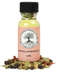 Fiery Wall of Protection Oil | Handmade with Herbs & Essential Oils | Conjure, Wiccan, Hoodoo, Pagan & Magick