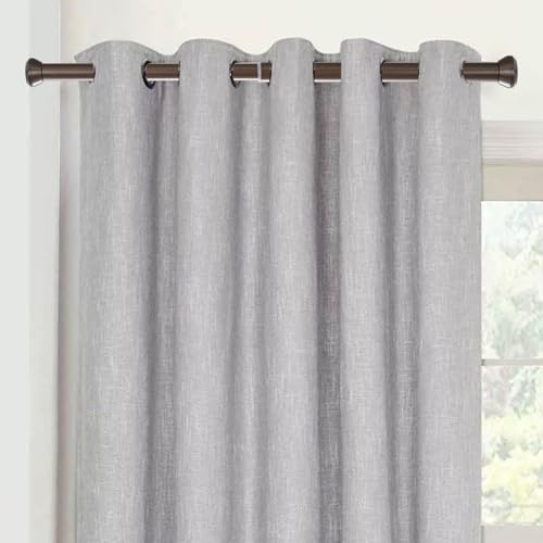 2 Pack Telescoping Curtain Rods, Side Curtain Rods 1Inch Diameter Drapery Rods 12-20Inch Length Adjustable Rod with Brackets Window Treatment-Frosted Black - view 5