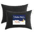 Toddler Pillows, Down Alternative 13"x18" Pillow, Machine Washable - Soft and Breathable Travel Small Pillows for Sleeping, Ideal for Daycare, Crib, Cot, Black