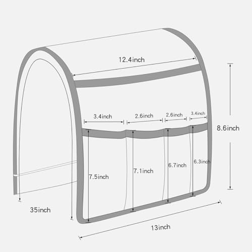 Remote Control Holders for Armchairs, Couch Caddy, Featuring Non-Slip Bases - view 7