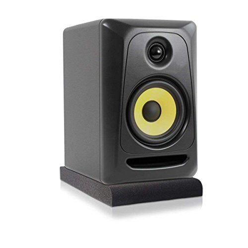 Studio Monitor Isolation Pads - Suitable for 6.5"- 8" inch Speakers - Large Isolation Pads Fit Most Desktops - High-Density Acoustic Isolation Foam - Angled Speaker Foam Stand - 2 Speaker Pads - view 3