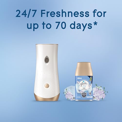 Glade Automatic Spray Refill and Holder Kit, Air Freshener for Home and Bathroom, Clean Linen, 6.2 Oz - view 5