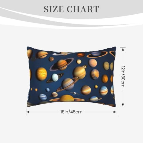 12x18-Inchsolar System Planetsprinted Throw Pillow Cover—Soft and Comfortable—Suitable for Sofas, Bedrooms, Cars, and Home Decor. - view 6
