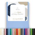 Fitted Sheet 120 x 200 cm Blue – 100% Cotton Jersey, 30 cm Corner, Elastic All Around – for Mattresses up to 25 cm – Oeko-TEX Standard 100, Made in the EU