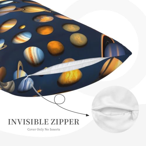 12x18-Inchsolar System Planetsprinted Throw Pillow Cover—Soft and Comfortable—Suitable for Sofas, Bedrooms, Cars, and Home Decor. - view 5