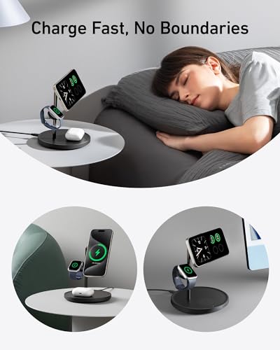 MagSafe Charger, MagGo 3-in-1 Qi2 15W Wireless Charging Station - view 5