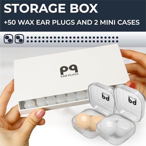 PQ Wax Ear Plugs, Silicone Earplugs for Sleep, Classic, 50 Ct - view 2