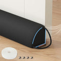 Draft Stopper for Bottom of Door 36 Inches, Black, Home Essential