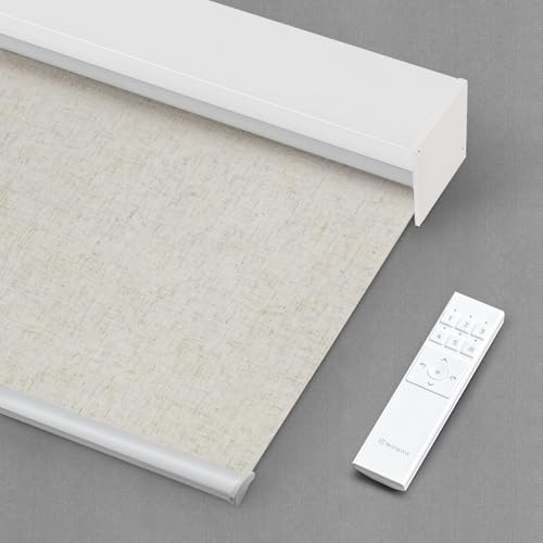 Motorized Blinds with Remote, 100% Blackout, Voice Controlled