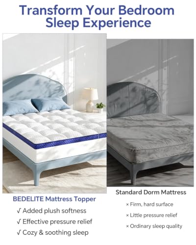 King Mattress Topper, Pillow Top Mattress Pad Bed Cover - view 2