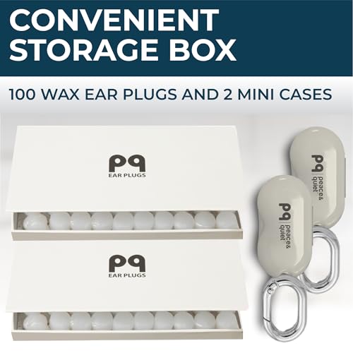 PQ Wax Earplugs, Silicone Ear Plugs for Sleep, Classic, 100 Ct - view 2