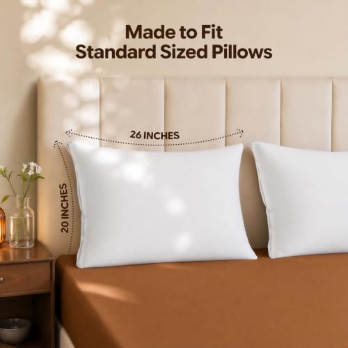 Set of 4 Pillow Protectors with Zipper Standard Size, Pillow Covers - view 4