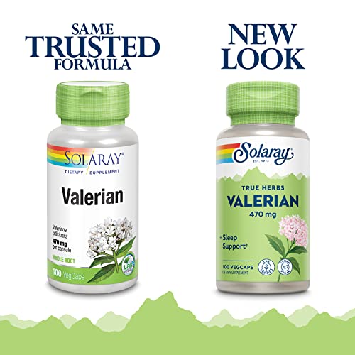 Valerian Root 470mg, with Herbal Support - 100 VegCaps - view 2