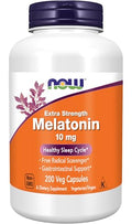 Now Supplements, Melatonin, Extra Strength 10 mg, 200 Veg Capsules