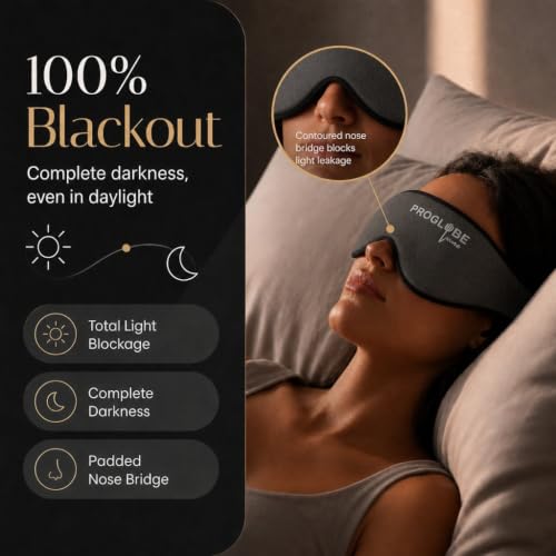 Luxe Lash Extension Sleep Mask, 3D Contoured Blackout Eye Mask - view 2