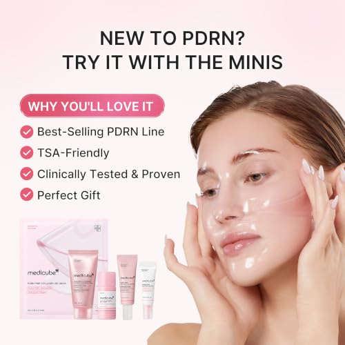 Starter Kit PDRN Glow Essentials, Mini 5-Step Skincare Travel Set - view 3