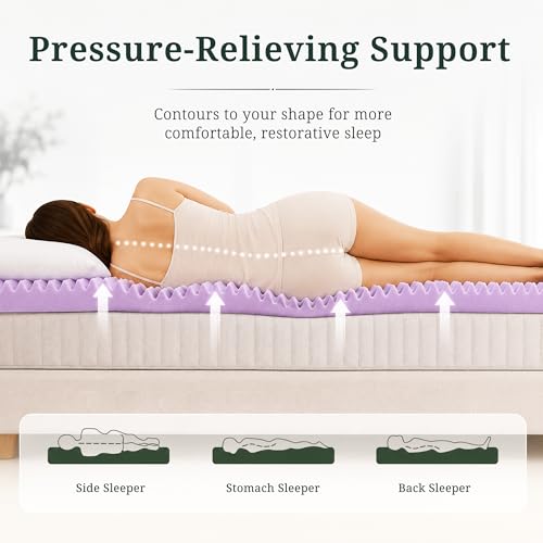 2 Inch Egg Crate Memory Foam Mattress Topper Full, Pressure Relief - view 2