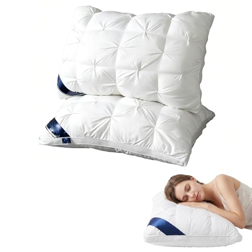Pillows Queen Size Set of 2, Hotel Quality Bed Pillows for Sleeping 20x30in