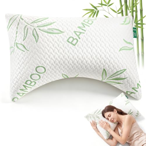 Adjustable Side Sleeper Pillow, Cooling Curved Pillow, Queen Size, 1 Pack