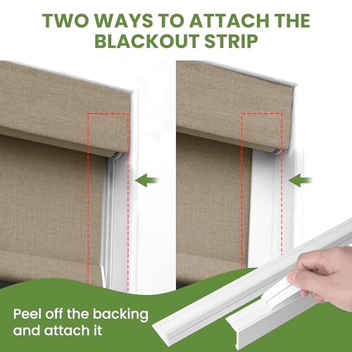 No Drill No Tools Blackout Cordless Roller Shades - view 7