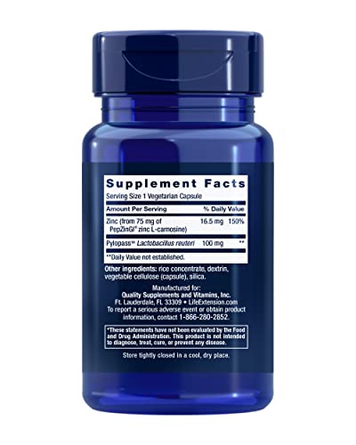 Gastro-Ease with Zinc L-Carnosine, Probiotics, 60 Capsules - view 2