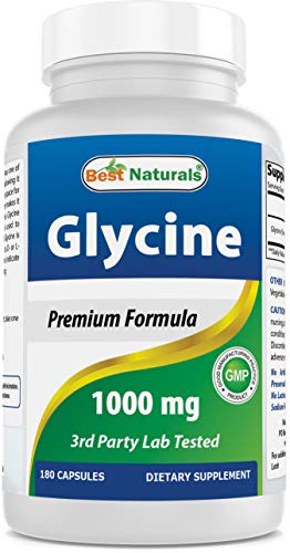 Glycine Supplement 1000 Mg for Energy Production, 180Count
