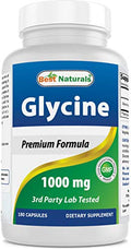 Glycine Supplement 1000 Mg for Energy Production, 180Count