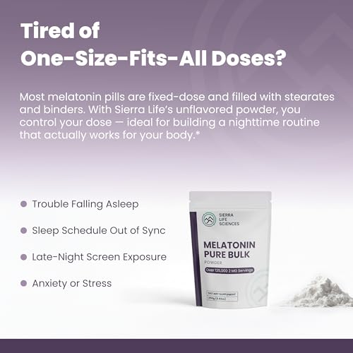 Melatonin Powder Bulk Sleep Aid (20g, 10,000 Doses) - view 3