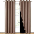 Cappuccino Blackout Curtains for Patio 52" w x 84" L 2 Panels