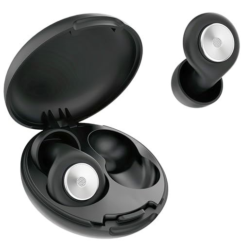45dB Ear Plugs for Sleeping Noise Cancelling, Soft Reusable Silicone Earplugs for Sleep with 8 Eartips Case, Ear Plugs for Noise Reduction Snoring Side Sleepers Study Travel Concerts (Jet Gray)