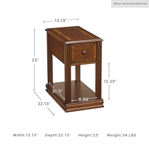 Breegin Narrow Chairside End Table - view 3