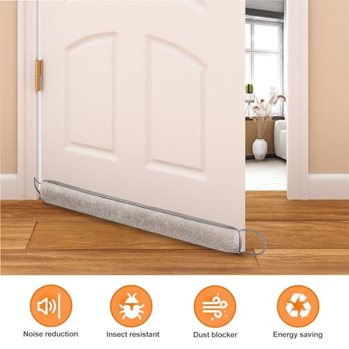 Weighted Door Draft Stopper, Beige, 38inch - view 4