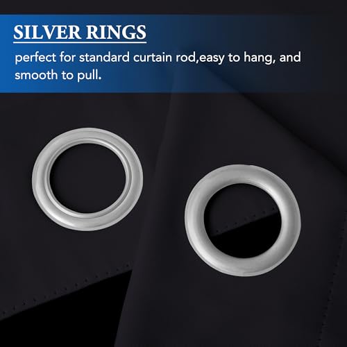 100% Blackout Curtains for Patio Sliding Door Black 100x84 1 Panel - view 4