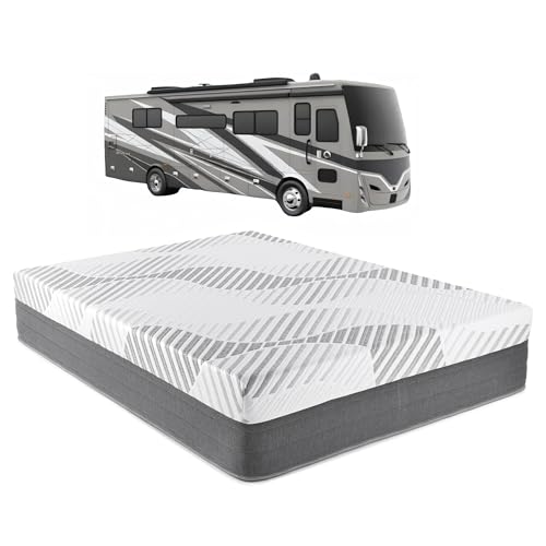 Tru Lux Cool 14” Hybrid RV Mattress, RV King 72x80, Gel Memory Foam & Pocketed Coil Bed for RV, Camper or Travel Trailer, Luxury Firm Cooling Support, Made in USA