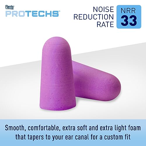 Protechs Quiet Time Foam Ear Plugs, NRR 33, 70 Pair, Purple - view 3